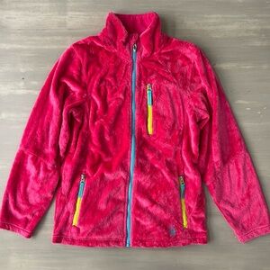 Girl’s Spyder Hot Pink Zip Fleece XXL (18)